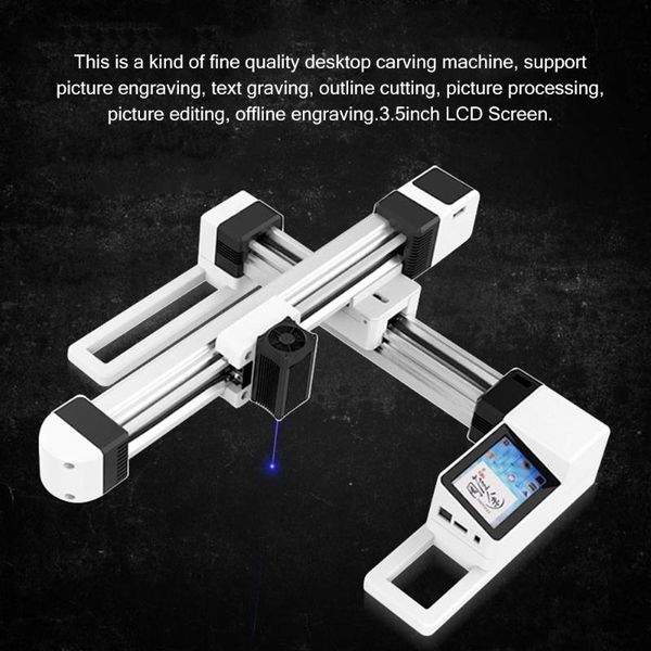

kkmoon eu/us 7w/20w deskengraver 100-240v portable diy engraving machine mini carver with 3.5inch lcd screen supporting wins