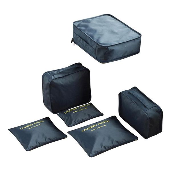 

корейский портативный путешествия хранения багажа шесть комплектов одежды водонепроницаемая отделка сумка для хранения сумка 6 шт набор