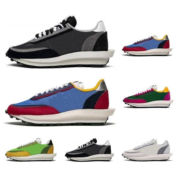 

2019 new arrived sacai ldv waffle running shoes for men women grey pine green gusto varsity blue mens trainers fashion sports sneakers