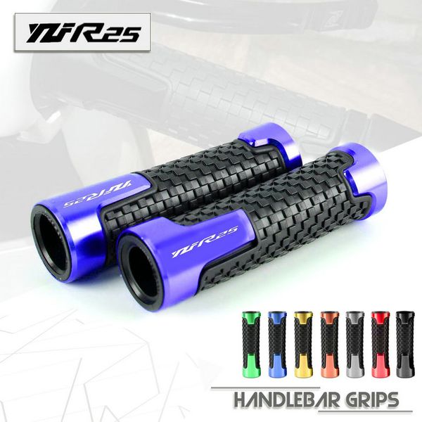 

motorcycle 7/8'' 22mm handle grips gel hand bar cnc aluminum motorbike handlebar for yamaha yzf r25 yzfr25 yzf-r25