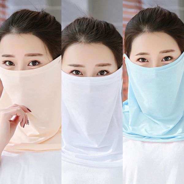 

g1pvm outdoor scarf windproof uv protection bandana scarf hiking fishing neck scarf cycling face mask magic ski, Black