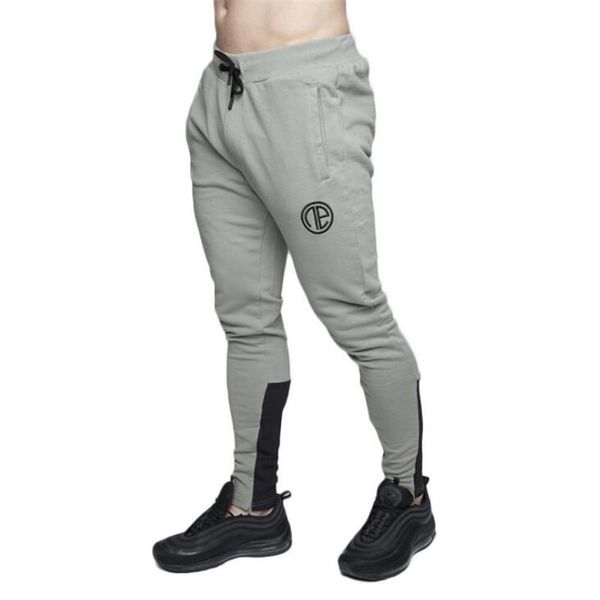 

новый бренд мужчины sweatpants мода досуг спортивные клубы тренировки фитнес бодибилдинг спортивная хлопковые брюки joggers узкие брюки, Black