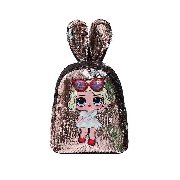 

girls bags with led kids backpacks cute sequins backpack children cartoon school bags family matching bags for halloween christmas 5 colors