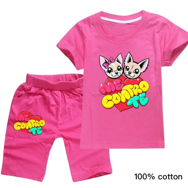 

2pcs summmer toddler boys girls cartoon casual t-shirt +striped pants outfits kids fashion comfortable running sportswear, White