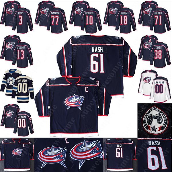 

Columbus Blue Jackets Jersey Cam Atkinson Pierre-Luc Dubois Seth Jones Zach Werenski Nick Foligno Josh Anderson Ryan Murray Boone Jenner