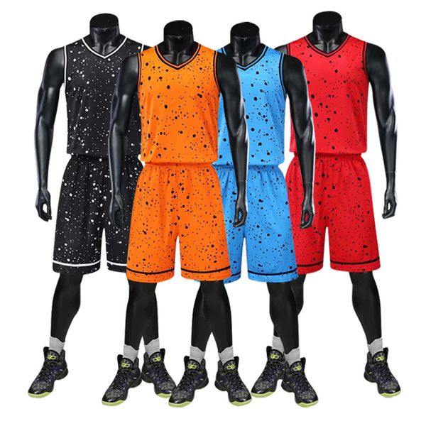 

0380 men 2020 basketball jersey yellow embroidery logos comfortable pure color stitched custom outdoor jersey high quality, Black;red