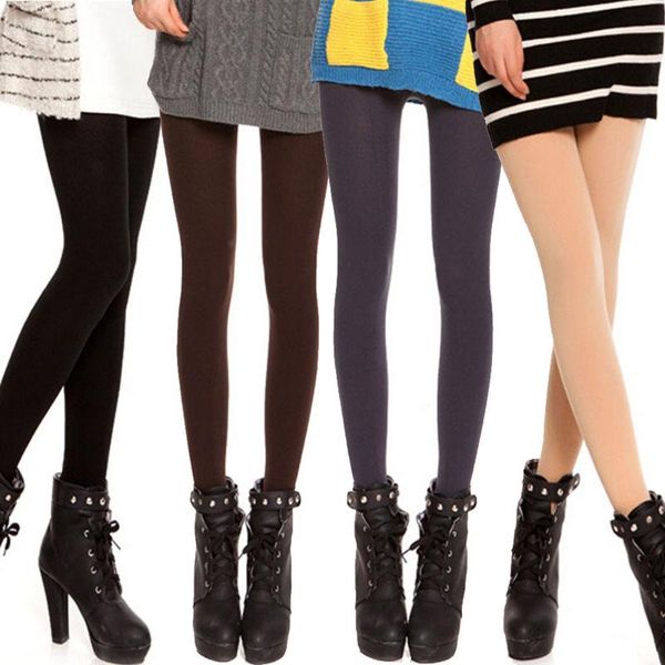 

women velvet pantyhose female bottoming sokken leggings popular thermal breathable sokkens meias, Black;white