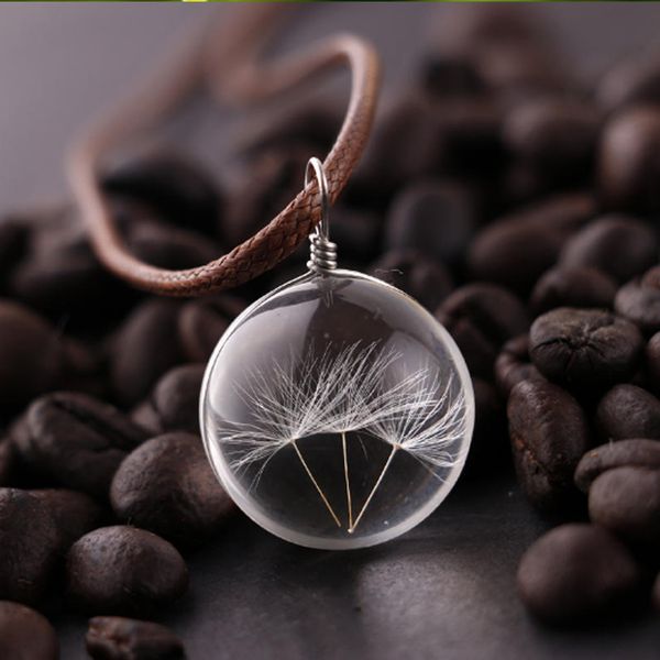 

vol1pcs dandelion car ornaments accessories dried flower key chain pendant fashion decoration good blessing send gift