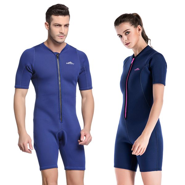 

swim wear sbart 2mm neoprene wetsuit snorkeling surf men mergulho one piece jumpsuits diving equipment sport short sleeve wetsuits women n