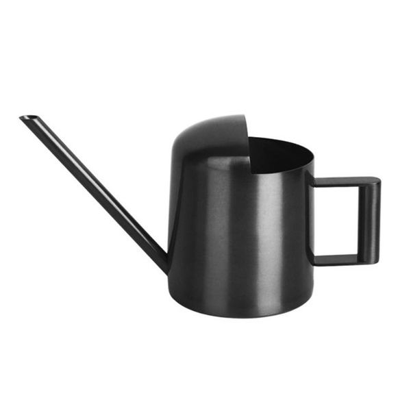 

300ml simple mini plants pot long mouth easy refill modern indoor outdoor stainless steel home garden water can for kids