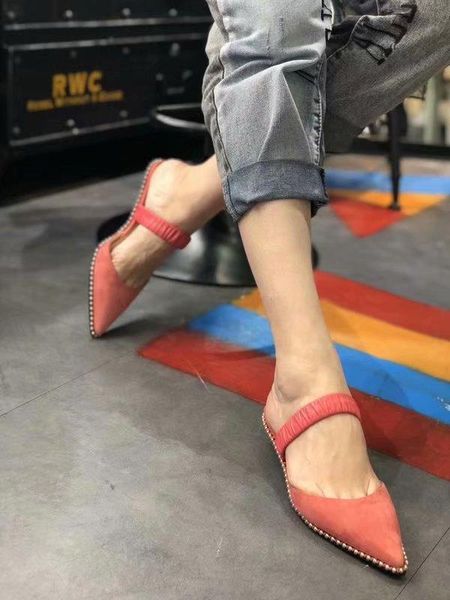

women slipppers sandals 2019 women slipppers sandals lazy ladies shoes genuine leather cover toe, Black