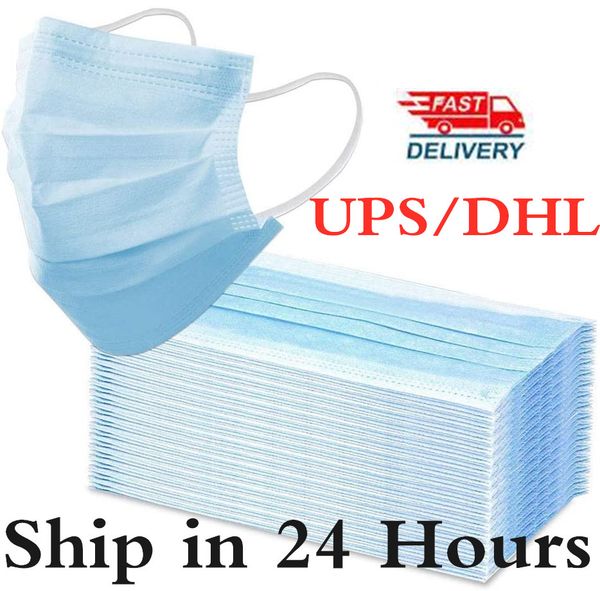 

ибп отправляется в течение 24 часов! маска 3 слоя маска для лица фильтр рот одноразовые маски пыли маски маски ушной