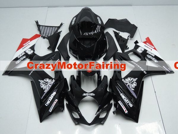 

4gifts новый комплект обтекателей для мотоцикла abs, пригодный для suzuki gsxr1000 k7 2007 2008 gsxr1000 07 08 комплект кузова на заказ обте