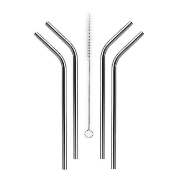 

reusable metal drinking creative drinking straws wedding 4pc stainless steel drink straws cleaning brush included k822