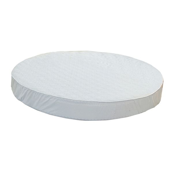 

cotton polyester round bed fitted sheet cover 200cm dia 25cm depth