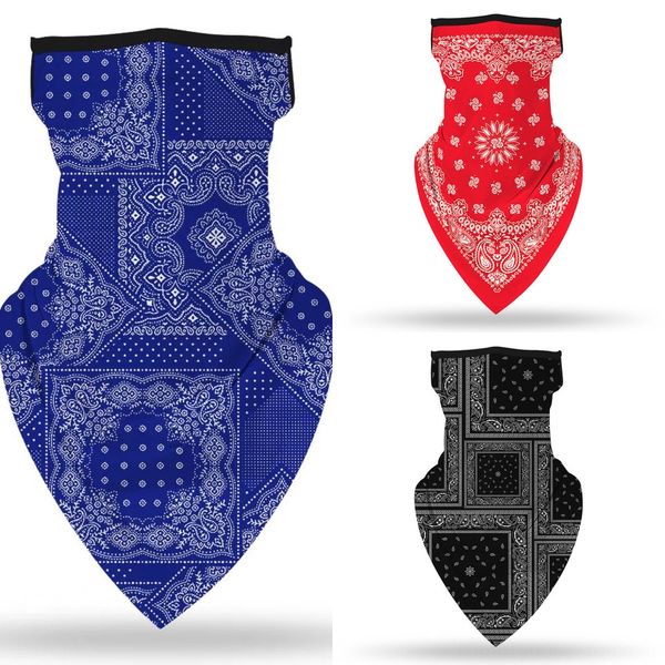

wgd0d cycling running mask ice silk scarf breathable anti-uv anti-sweat summer face sun protection sports scarf face mask, Black