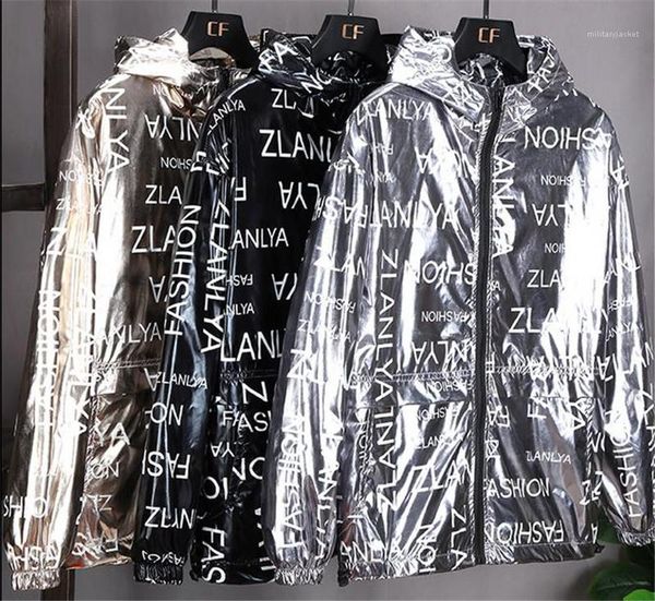 

loose coat luxury mens plus size outerwear designer mens jacket fashion printed hooded, Black;brown