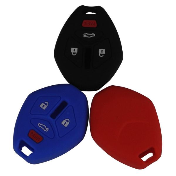 

jingyuqin 4 buttons remote rubber silicone car key cover case for mitsubishi lancer evo outlander galant asx 380 endeavor mirage