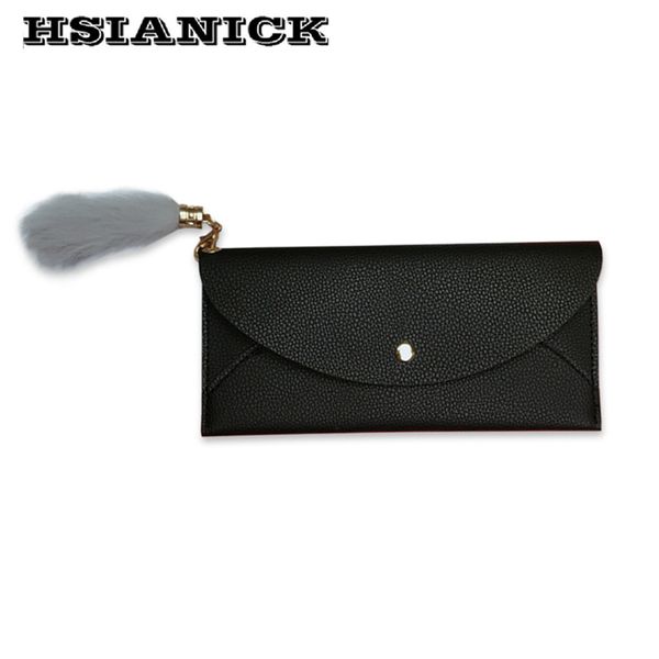

2018 women new purse slim female long section design buckle simple student ins multi-function coin clutch small handbag wallet, Red;black