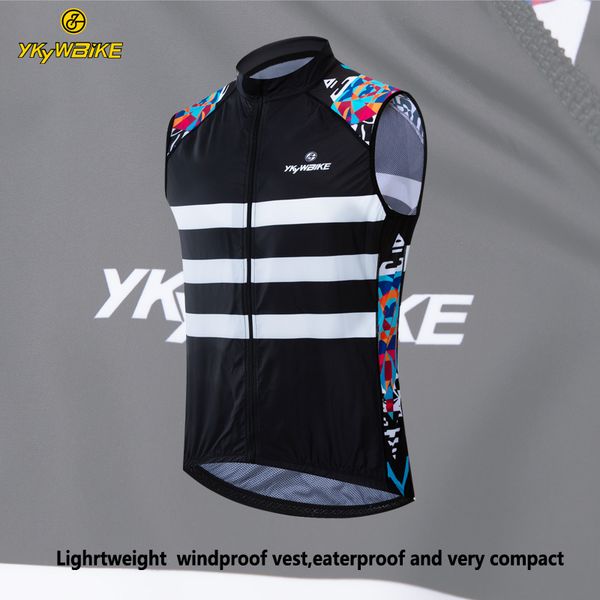 

ykywbike cycling sleeveless bike vest windproof cycling riding rock climbing windproof cool vest s-3xl, Black