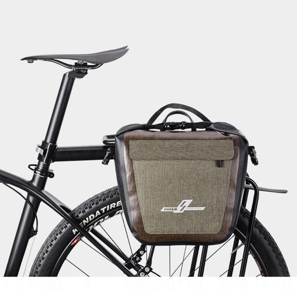 

840d nylon+tpu multifunction mtb road bike waterproof bicycle pannier bag cycling back rear seat trunk bag rack pack