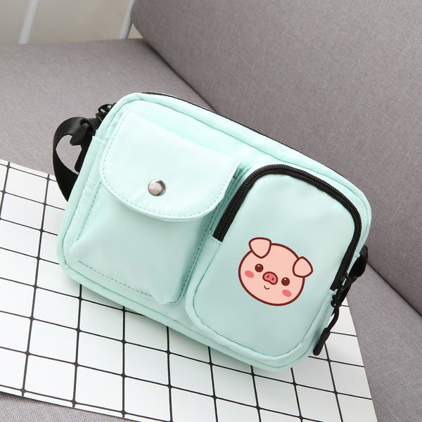 

new arrival cute pig crossbody bags women men high capacity quality summer messengers bag oxford water repellent shoulder bags