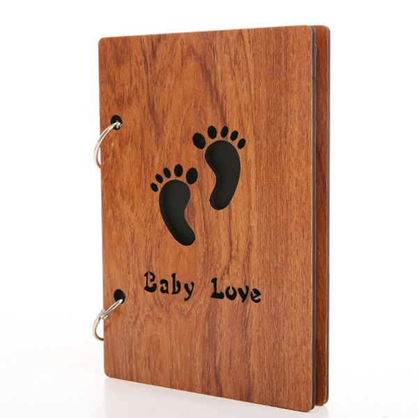 

new 6 inch handmade wooden loose-leaf glued baby lovers p wedding diy p memorial foto