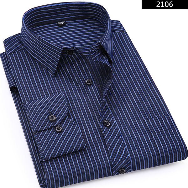 

plus large size 8xl 7xl 6xl 5xl 4xl mens business shirt casual long sleeved classic striped male social dress shirts purple blue, White;black