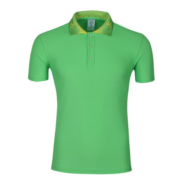 

retro men's blue and white porcelain lapel short sleeve sportswear collar pattern green polo uniform jh-998-095, Black