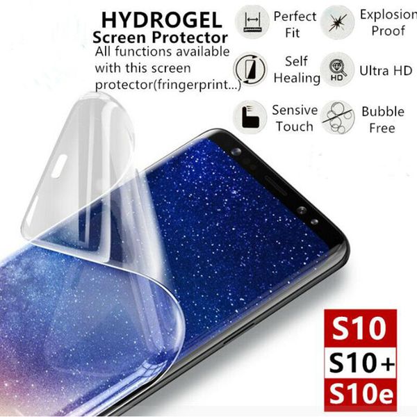 Protetor de tela de filme de hidrogel capa completa para iphone15 14 13 7 8 plus xr nota 20 s22 aqua protetor não vidro temperado