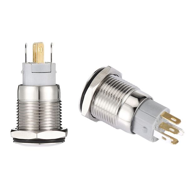 

on off start push button indicator self-locking 2 color switch 16mm