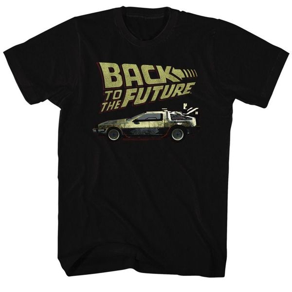 

new brand fashion luxury designer mens t shirts back to the future movie delorean licensed bf t shirt t-shirt short sleeve top, White;black