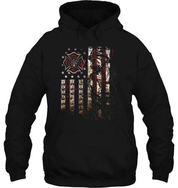 

men hoodie black ink men's firefighter american flag1 women streetwear