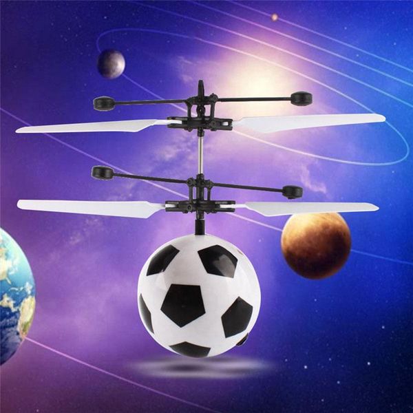 

kids led light advanced infrared sensor hover technology mini ir sensing rc helicopter aircraft flying ball toys built-in vquwc, Black;brown