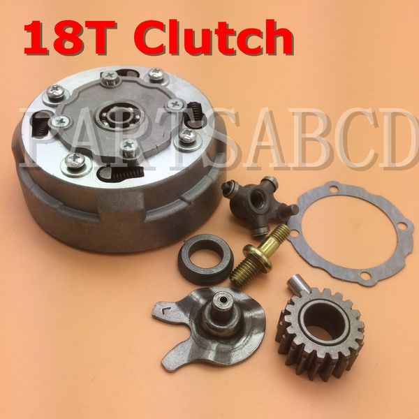 

partsabcd 125cc clutch 110cc 125cc atv ditr bike 18t 18 teeth clutch with small parts