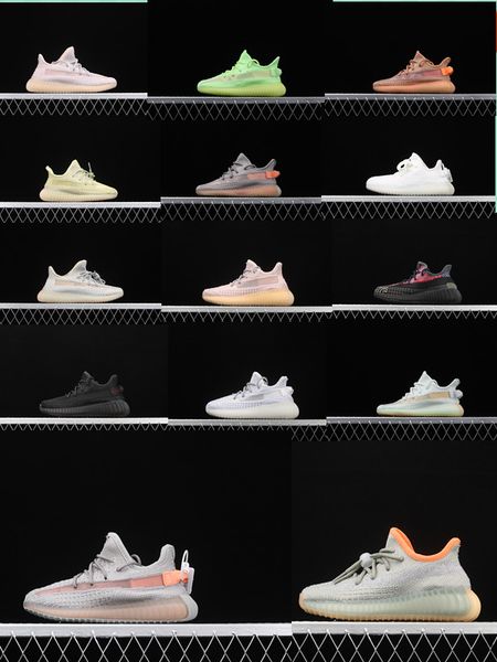 

kanye west 3m reflective младенцы yecheil дети кроссовки static glow green clay баскетбол тренеры большой маленький мальчик девочка дети мал, Black