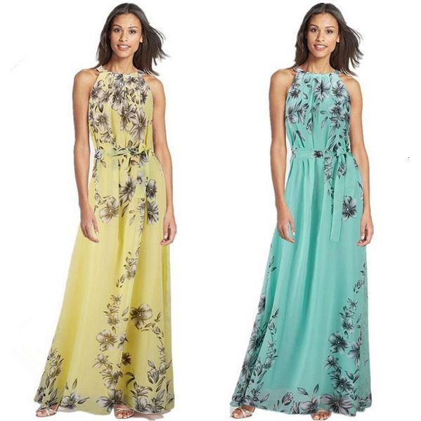 

women designer dresses long dress size plus s 6xl summer new womens s floral print boho maxi dress with sashes d86001l, Black;gray
