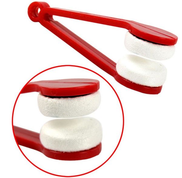 

1pc mini two-side glasses brush microfiber spectacles cleaner glasses cleaning rub cleaner eyeglass cleaner brush screen rub