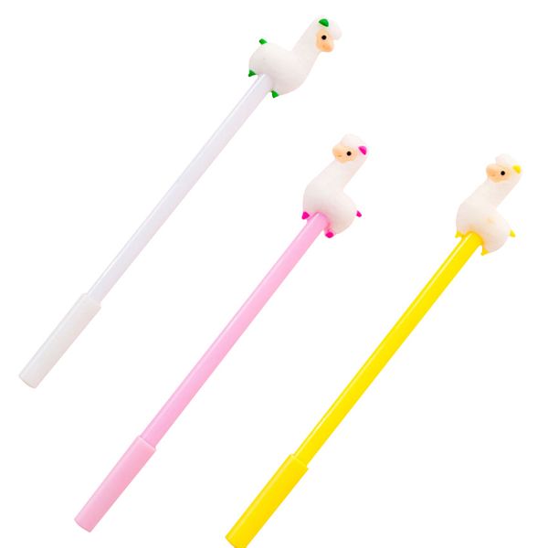 

30pcs/pack creative cute alpaca cartoon gel pen school office supplies kawaii gift for birthday party 0.5mm horse pen