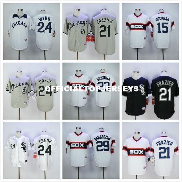 

21 todd frazier 29 jeff samardzija retro jerseys white gray black yellow, Black;blue