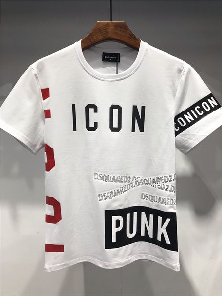 

19SS новый летний бренд Designe Letter T рубашка Граффити печать ICONS Футболка Мода Мужчины