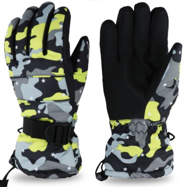 

new men women kids ski snowboard gloves anti-slip waterproof winter snow warm fleece motorcycle snowmobile riding gloves