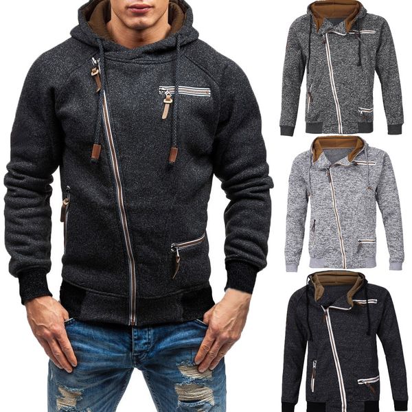 

jacket men autumn long sleeve zipper outerwear & coats fashion cotton blend men's jacket chaqueta hombre 18sep12, Black;brown