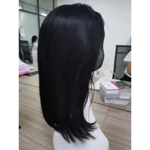 

бразильский девы волос боб 4x4 парик фронта шнурка straight человека продукты для волос 4 на 4 фронта шнурка естественного цвета, Black;brown