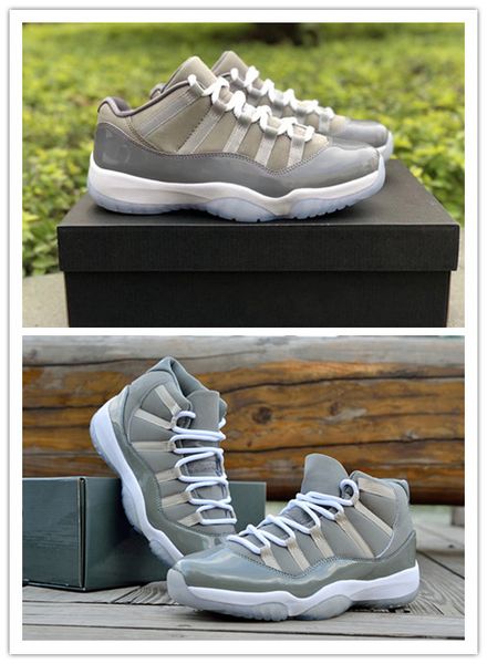 

new 11 cool grey low xi men basketball shoes 11s high white trainers sports sneakers outdoor wholesale size 8-13