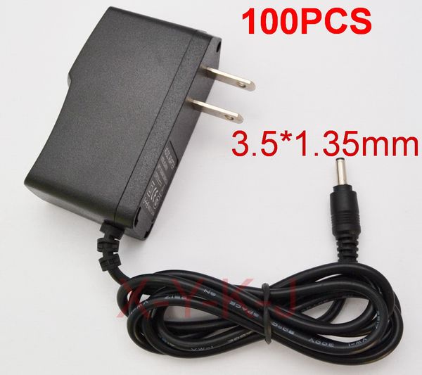 

100pcs ac 100v-240v converter us 5v 2a 5v 1.5a 5v 12v 6v 10v 9v 7.5v 4.5v 3v 1a 12v 500ma switching power adapter supply dc 3.5mm x 1.35mm