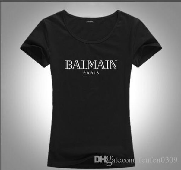 

2019 fashion luxury summer t shirt women designer b letter print t-shirt cotton short sleeve tshirt women men tees no.99999, White