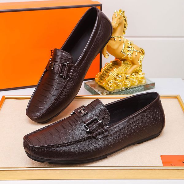 

мужские дизайнер прогулочной обуви коровьих материалов производства роскошных кожаные туфли с плоским дном износостойкого дизайна дышащего д, Black