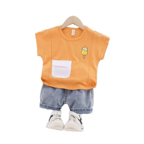 

новые летние ребёнки одежда костюмы для детей мальчиков хлопка тенниски шорты 2pcs / наборы малыш повседневный костюм для новорожденных детс, White