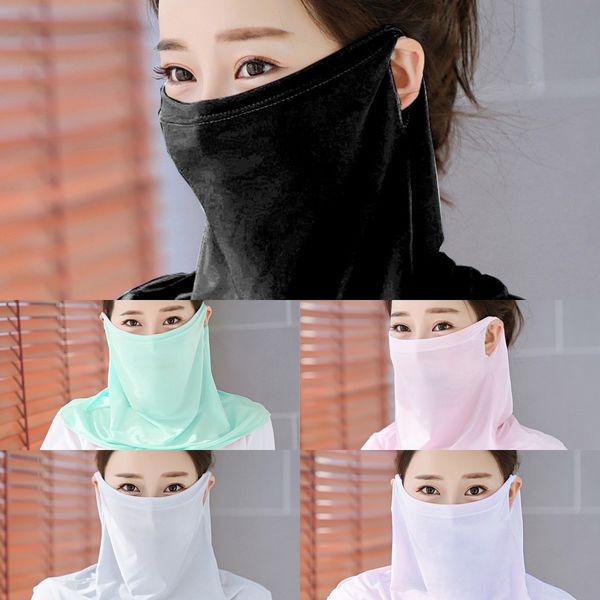 

moxob shipping sport bicycle bicycle scarf neck gaiter shield face mask balaclava bandana headwear ring scarf fishing headband i cant breath, Black